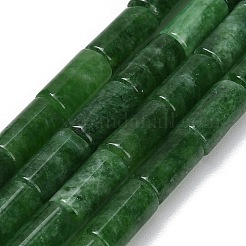 Billes de jade naturelles de teint en malaisades teintes&nbsp;G-C285-B01-01F