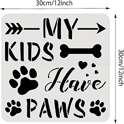 Modelli di stencil per pittura da disegno riutilizzabili in plastica&nbsp;DIY-WH0172-960