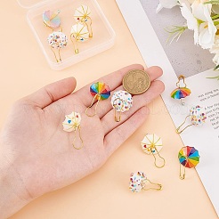 Железные длинные скрепки&nbsp;HJEW-GO00062