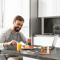 Деревянные резные коврики для чашек AJEW-WH20048-39E