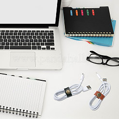 24 шт. 2 цвета PU кожаный кабельный хомут DIY-CA0006-57