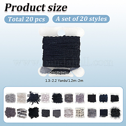 20 шт. 20-х видов лент с бахромой из поликоттона OCOR-GF0004-90