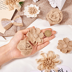 12 шт. 6 стиля аксессуаров для украшения из джута&nbsp;DIY-TA0011-98