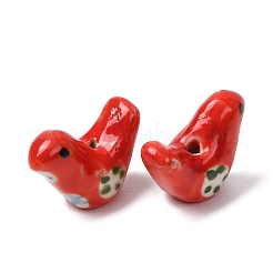 Perline porcellana stampato fatto a mano&nbsp;LS-PORC-F005-04B-1