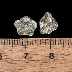 Гальванизируйте прозрачные стеклянные бусины GLAA-T025-81A-02