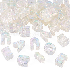 50 Stück 5 Stile UV-Beschichtung Regenbogen schillernde Acrylperlen&nbsp;OACR-TA0004-67G