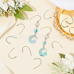 PVD вакуумное покрытие нержавеющая сталь 304 крючки для сережек&nbsp;STAS-UN0018-15M