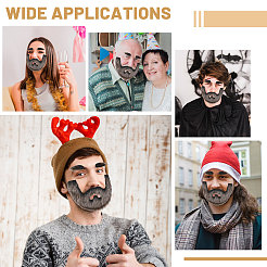 Искусственные брови и усы из ткани&nbsp;DIY-WH0591-240A