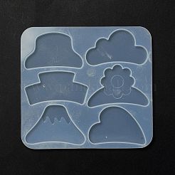 Заколки-когти для волос кабошон силиконовые Молды&nbsp;DIY-L065-05