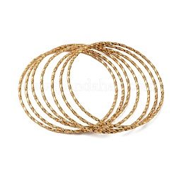 7 шт. браслетов из нержавеющей стали 304 для женщин&nbsp;BJEW-C132-04G