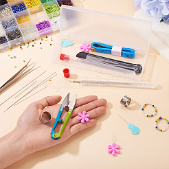 Набор пластиковых игл и игл для бисероплетения&nbsp;TOOL-TAC0010-03