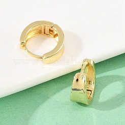 Латунные серьги обруча&nbsp;EJEW-D348-24G