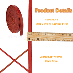 4 м плоский шнур из коровьей кожи NCOR-DC0001-01