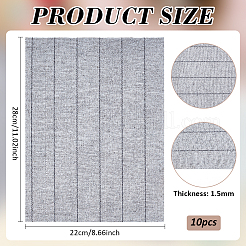長方形ポリエステル中敷布  靴の装飾  グレー  220x280x1.5mm&nbsp;LS-FIND-WH0139-342A