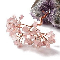 Украшение из натурального розового кварца&nbsp;DJEW-G027-05RG-02