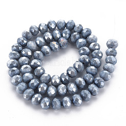 Непрозрачная выпечка окрашенные стеклянные бусы пряди&nbsp;LS-EGLA-N006-010A-B03