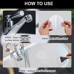 Плоские круглые противоскользящие наклейки для ванны peva AJEW-CN0003-85B