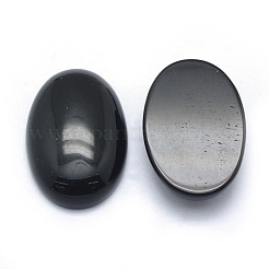 Natürliche schwarze Achat-Cabochons&nbsp;G-P393-H08