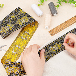 Вышивка полиэфирными лентами в этническом стиле&nbsp;OCOR-WH0060-87