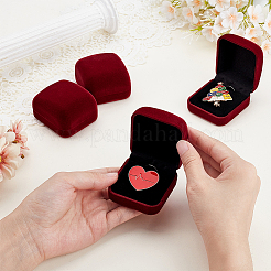 Пластиковая обложка с бархатными упаковочными коробками для брошей&nbsp;VBOX-WH0012-06C