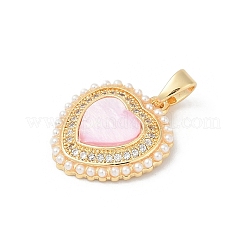 Латунные микропаве прозрачные подвески с фианитом KK-R213-12G