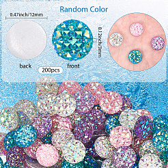 5 набор из 200 прозрачных смоляных кабошонов&nbsp;CRES-SP0001-04B