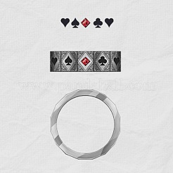 Латунные кольца со стразами для мужчин&nbsp;FS-WG9B66A-01