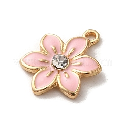 Цветочные сплава эмали подвески&nbsp;ENAM-A007-06KCG-02