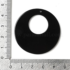 Черно-белые акриловые подвески с вышивкой OACR-S144-02B