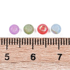Разноцветные круглые стеклянные бусины с имитацией кошачьего глаза&nbsp;SEED-NH0003-01A-05