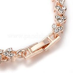 Lega braccialetti di collegamento del cuore&nbsp;BJEW-Z009-01RG