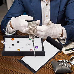 Коробка-органайзер с бриллиантами из искусственной кожи с 5 отделением CON-WH0089-80