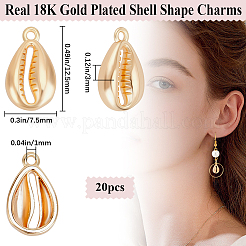 20 шт. Латунные подвески&nbsp;KK-BBC0015-80