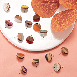 10 пара 10 цвета непрозрачной смолы и орехового дерева MAK-CJ0001-11