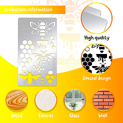 Трафареты для штампов из нержавеющей стали DIY-WH0242-225