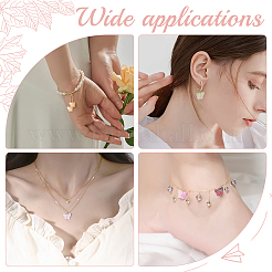 100 шт. матовые двухцветные прозрачные акриловые подвески FIND-DC0002-10