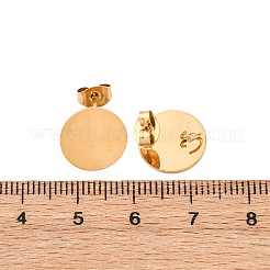 Фурнитура для сережек-гвоздиков из нержавеющей стали 304&nbsp;STAS-D371-02G-01