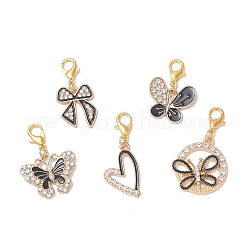 Подвесные украшения из сплава эмали&nbsp;HJEW-JM04596