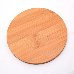 Runde Bambus-Untertasse&nbsp;AJEW-WH0188-45F