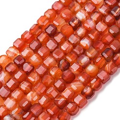 Натуральный полосатый агат / полосатые агатовые бусы G-G005-B02-01A