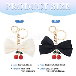 2 шт. 2-цветные брелки из полиэстера&nbsp;KEYC-TA0001-50