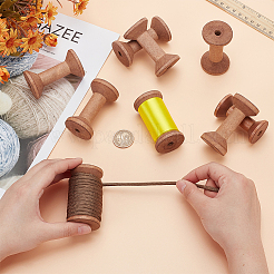 Катушки с деревянными нитками TOOL-WH0053-54A-02