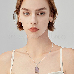 20 шт. Подвески из натурального аметиста G-BBC0001-50B