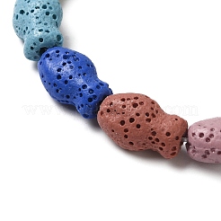 Бусы из натуральной лавы G-U007-01N