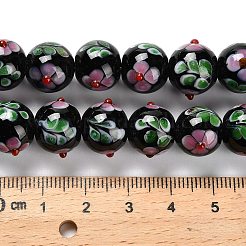 Нити бугорчатых бусин ручной работы в технике лэмпворк LAMP-A005-01A