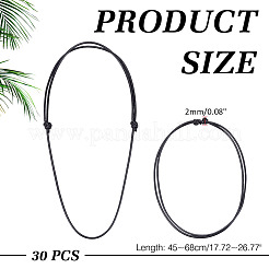 30 шт. 2 мм регулируемый полиэстеровый шнур для изготовления ожерелья NJEW-ME0001-07A