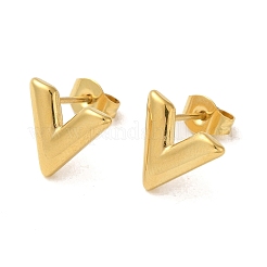 Orecchino a perno in acciaio inossidabile 304 con placcatura sotto vuoto pvd&nbsp;EJEW-C099-03GP