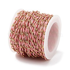 Ионное покрытие (ip) 304 нержавеющая сталь эмалированная витая овальная цепь звеньев CHS-K019-02G-05