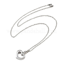 304 нержавеющая сталь кулон в форме сердца урна для праха домашних животных ожерелья&nbsp;LS-NJEW-S455-03P