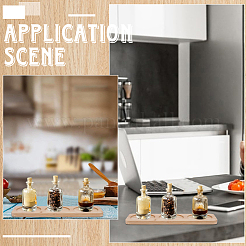 3 круглый поднос из бамбука с прорезями&nbsp;ODIS-WH0329-38A